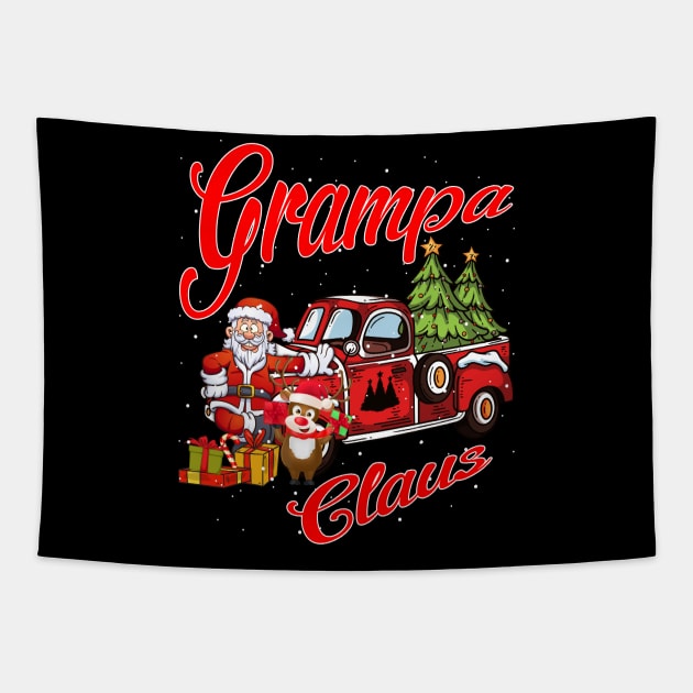 Grampa Claus Santa Car Christmas Funny Awesome Gift Tapestry by intelus