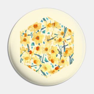 Yellow Jonquils Pin