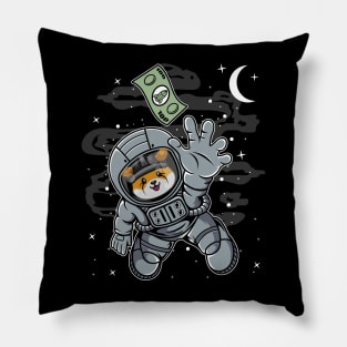 Astronaut Reaching Floki Inu Coin To The Moon Floki Army Crypto Token Cryptocurrency Blockchain Wallet Birthday Gift For Men Women Kids Pillow