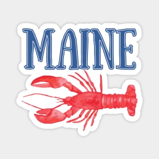 Maine Watercolor Lobster - Maine Lobster Magnet