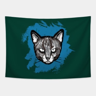 Grunge Cat Tapestry