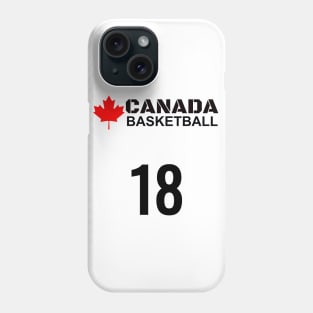 Canada Basketball Number 18 Design Gift Idea Phone Case