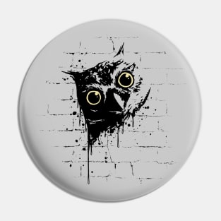 Casual Urban Graffiti Street Art Owl Pin