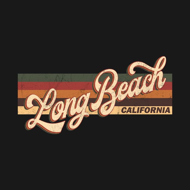 Long Beach California Retro Vintage 70s 80s by Happy as I travel