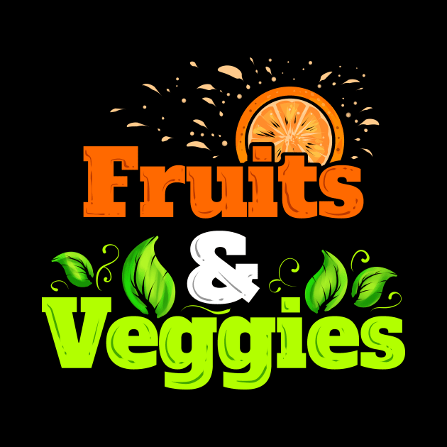 I Love Fruits And Veggies - Vegetarian - Go Vegan by SinBle