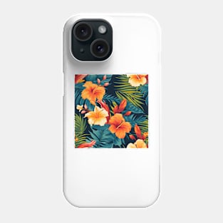 Tropical Flowers Pattern 6 Phone Case