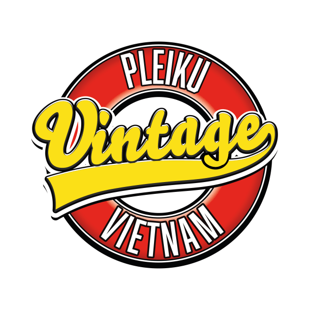 Pleiku vietnam retro logo by nickemporium1