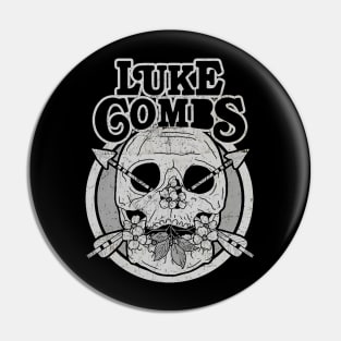 Vintage Skull Luke Combs Pin