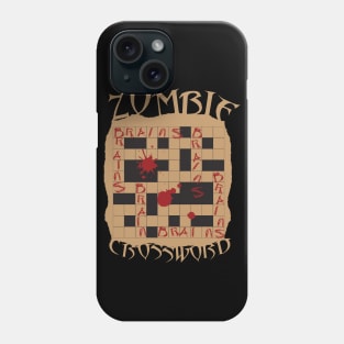 Zombie Crossword Puzzle Phone Case