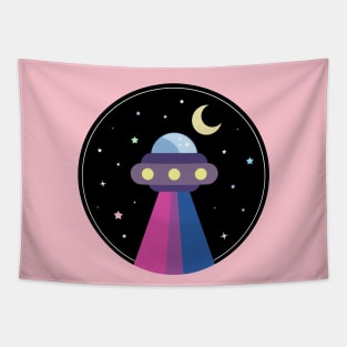 Kawaii Pride Bisexual UFO Tapestry