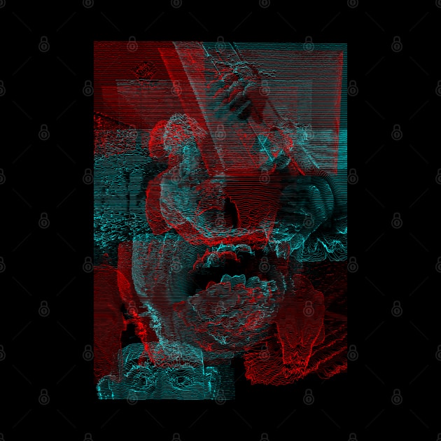 Digital Glitch Art Cursed Internet Image Design #2 by MrBenny