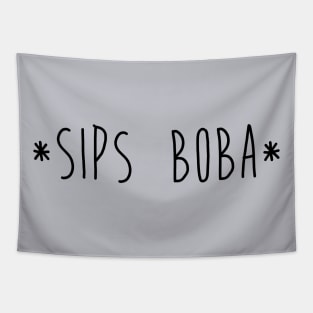 Sips Boba Tapestry