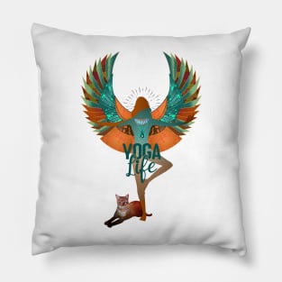 yoga live Pillow