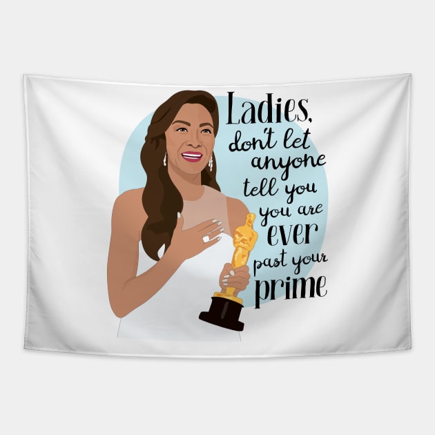 Michelle Yeoh Oscar Tapestry by FemCards