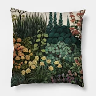 Beautiful Wildflowers garden Pillow