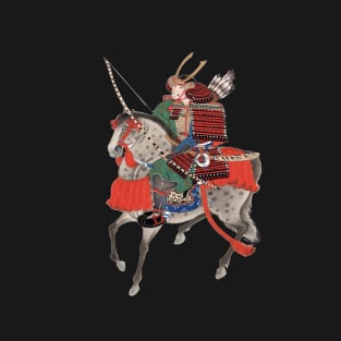 Samurai on horseback T-Shirt