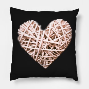 Heart grey Pillow