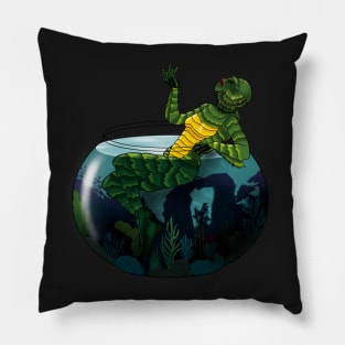 Creature From The Black Lagoon Pin Up Girl Pillow