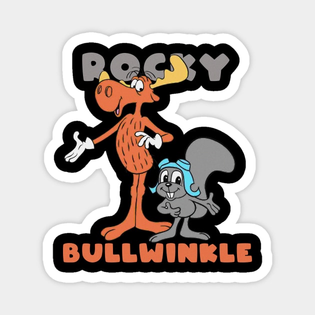 Rocky and Bullwinkle Magnet by lazymost