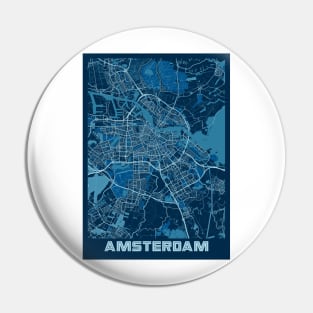 Amsterdam - Netherlands Peace City Map Pin