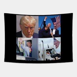 Donald Trump Garbage Truck, Trump Shot, Trump Mcdonalds Tapestry
