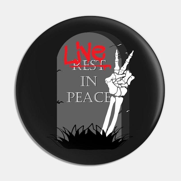 Live in Peace Pin by Gringoface