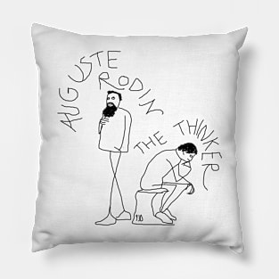 Auguste Rodín the PEnador by 9JD Pillow