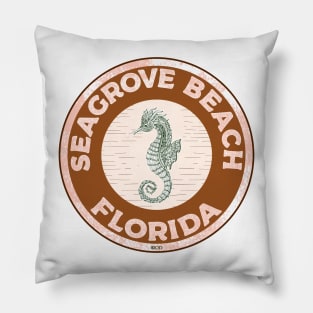 Seagrove Beach Florida Crab 30A 30 A Emerald Coast Walton County Pillow