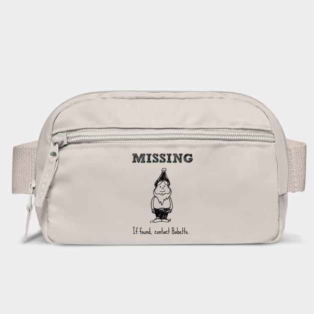 Missing Gnome. If found, contact Babette. by Stars Hollow Mercantile
