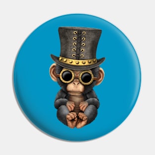 Steampunk Baby Chimp Pin