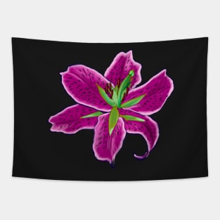 Lilly lily flower - single pink lilly Tapestry