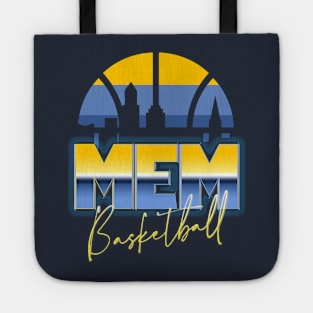 Memphis Basketball Retro 90s Chrome Skyline Tote