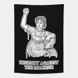 Regency Against the Machine (White) Tapestry