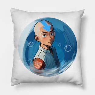 Aang - Avatar Airbender Blue Japanese Katara Pillow