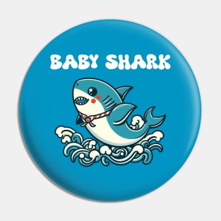 Kawaii Baby Shark Pin