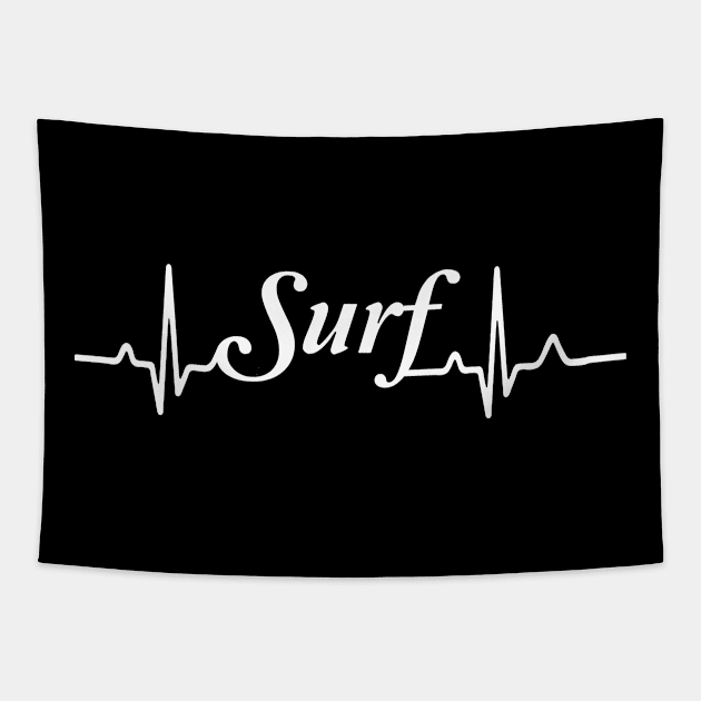 surfing, heart, rate, beach shirt,surf, surfer,shirt, summer shirt, Tapestry by L  B  S  T store