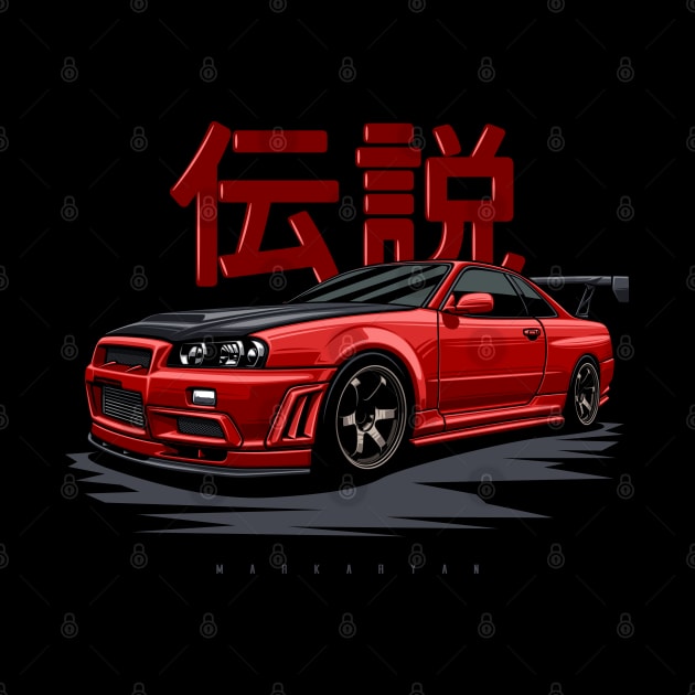 Skyline GTR R34 by Markaryan