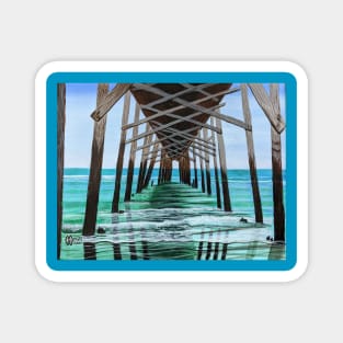 Holden Beach Pier Magnet