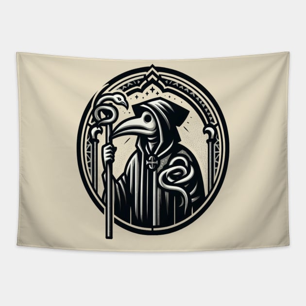 Plague Doctor Tapestry by WolfeTEES