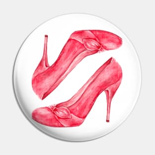 Red high heel women shoes_2 Pin