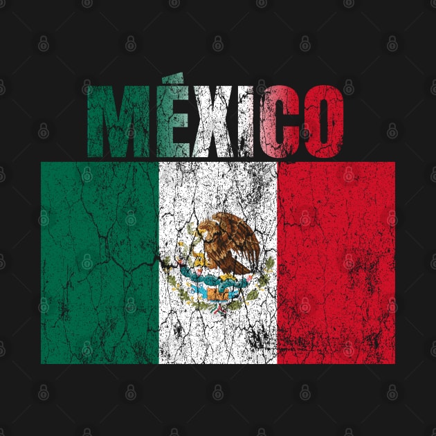 Vintage Mexican Flag of Mexico by CharJens