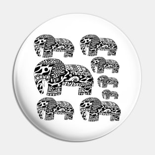 elephant stampede ecopop Pin