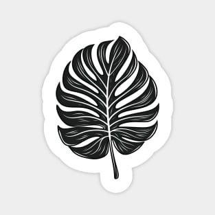 Cool monstera leaf, plant motif Magnet