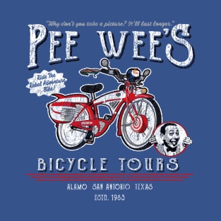 Pee Wee's Bicycle Tours Worn Out T-Shirt