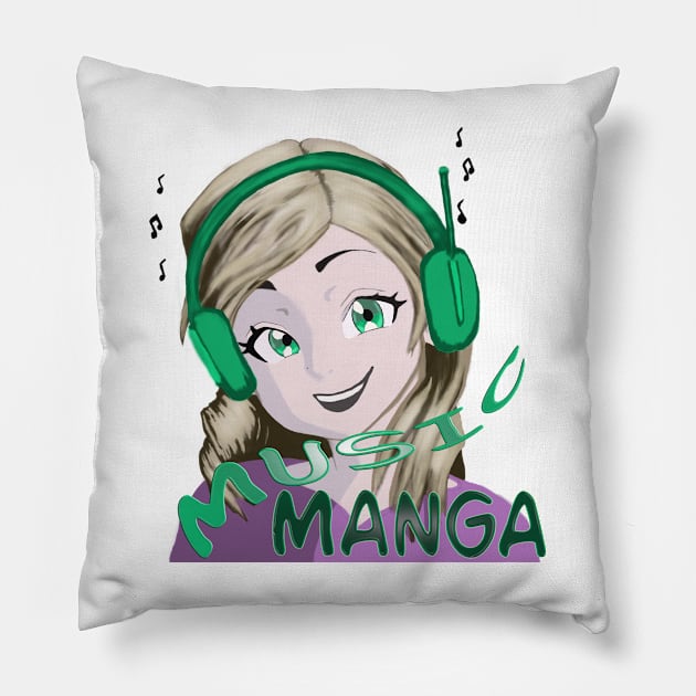 Music manga Pillow by Stades