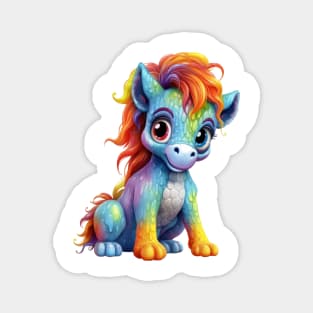 Rainbow Baby Horse Magnet