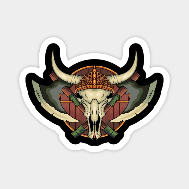 Viking Yak Magnet by giggleapin