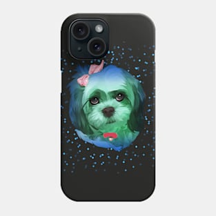 Dog in pop art Phone Case