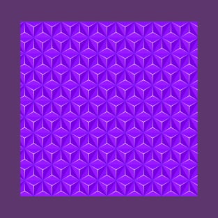 Geometric purple shapes Pattern T-Shirt
