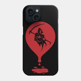 Grim Reaper and Scythe With Blood Phone Case